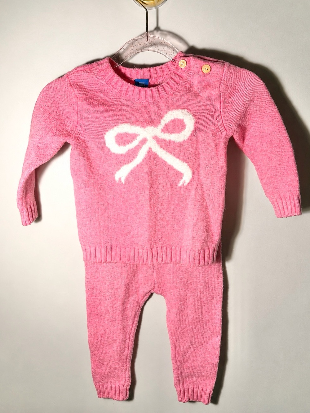 NWOT: Old Navy Pink Bow Set | Size: 6-12 months